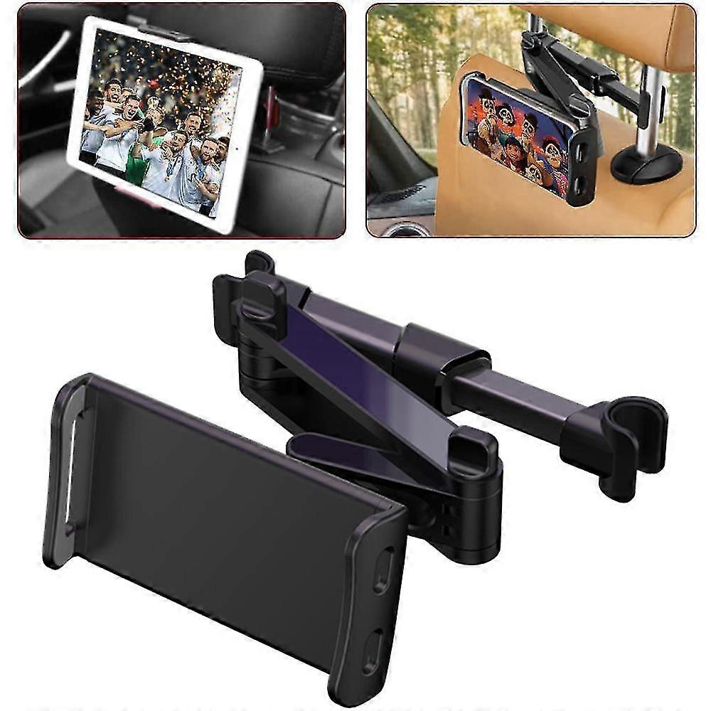 All-in-one Vehicle Solution, Universal Backseat Mount For 4.7-12.9" Screens, Offers 360-degree Rotation, Quick Release Function, And Sleek Design