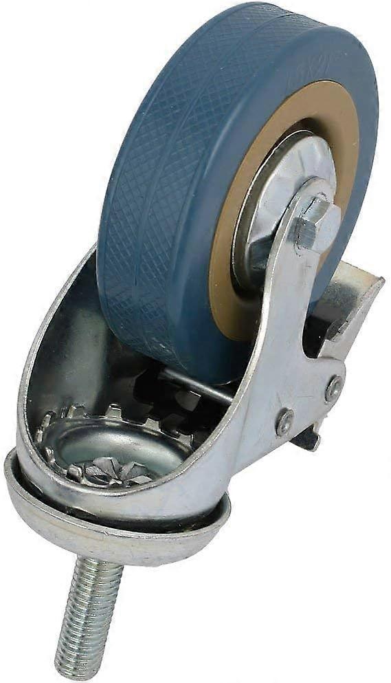 Polyurethane Castor Wheel, Locking Brake Swivel Quiet Operation