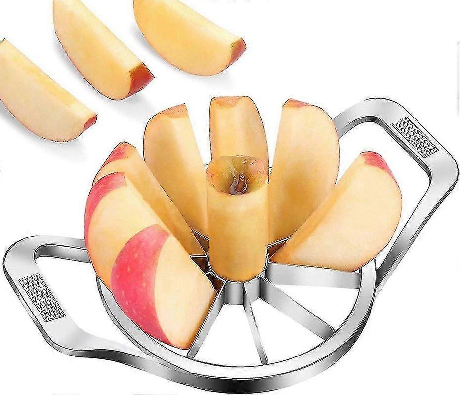 Edelstahl Apfelschneider, Apfelschneider, Edelstahl Apfelentkerner, Schälen-Schneiden-Schälen-Entfernen Kern-Scheibe Kartoffel in 10 Keile, Obst Apfelschneider Entkerner S
