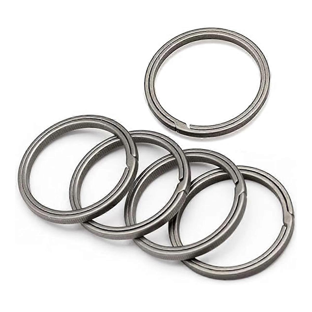 Titanium Key Ring, Quick Release Side-Pushing Ring, 30MM, 5PCS