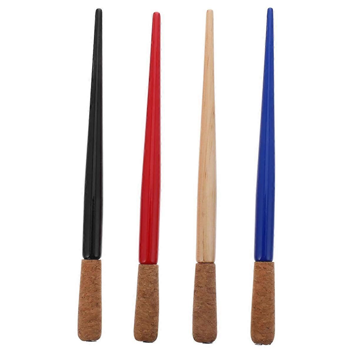 4pcs Vintage Dip Pen Holders Retro Calligraphy Holder for Artistic Writing Soft Cork Grip Random Col