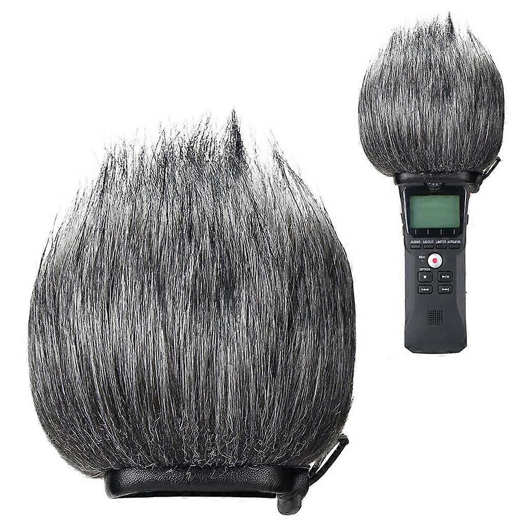 Microphone Windshield Noise Cancellation Outdoor Removable Windproof For Zoom H1 Black