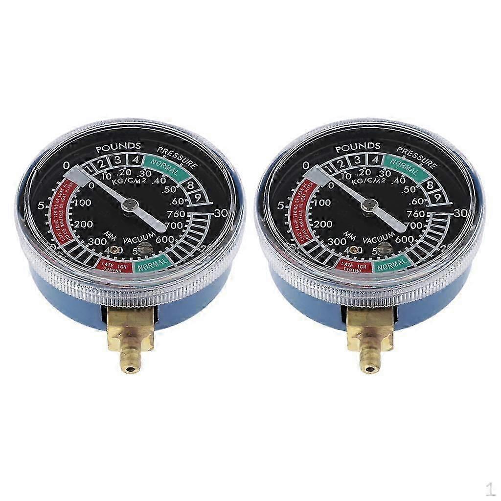 2 Pieces Cylinder Vacuum Gauges