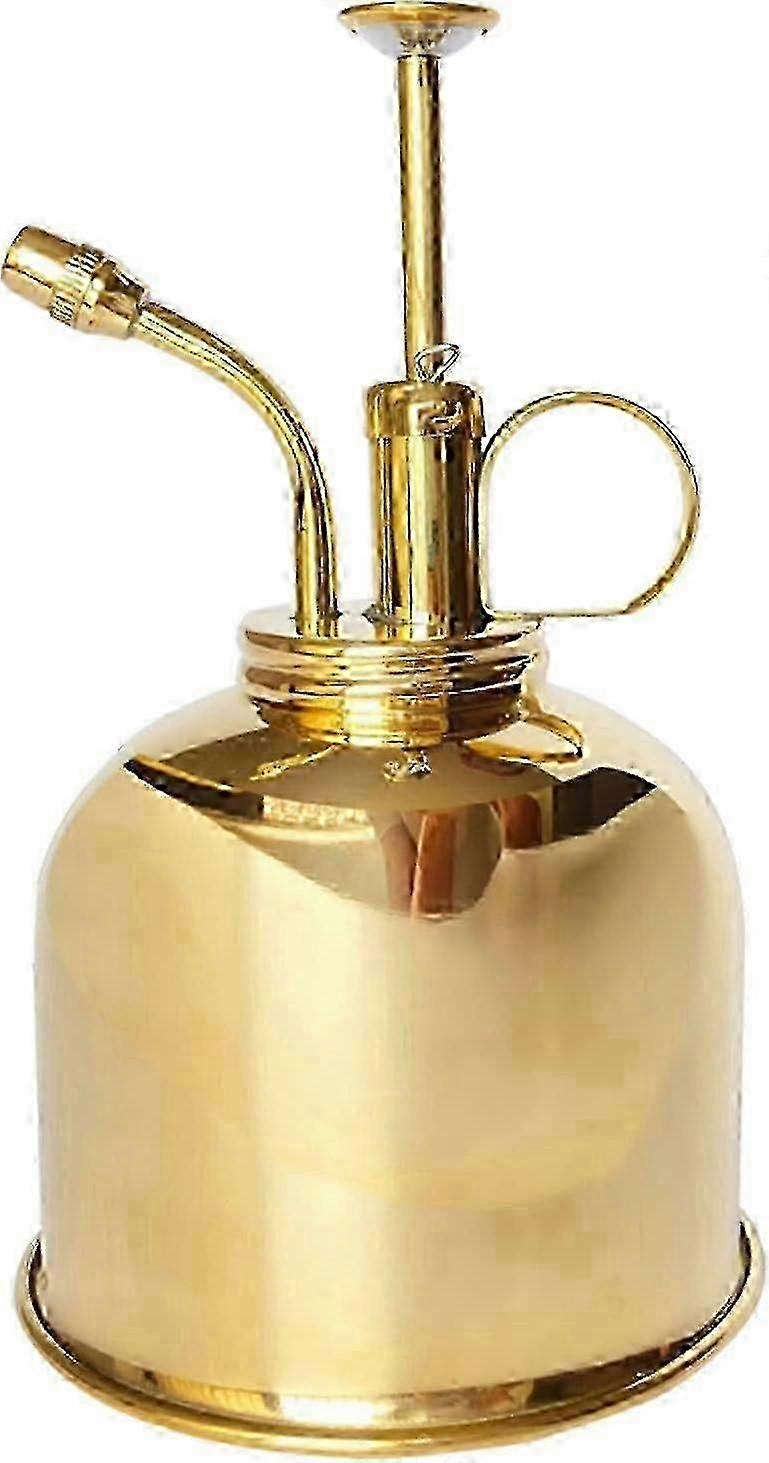 زجاجة رذاذ رذاذ الماء 300 مل ، بخاخ نباتي مزخرف بمضخة ، نحاس مصقول