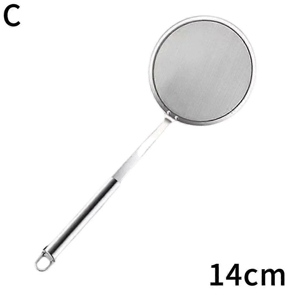 304 Stainless Steel Fine Mesh Skimmer Strainer Ladle Durable Rust Proof Kitchen Tool For Soup Oil Filtering Easy Clean Versatile Use