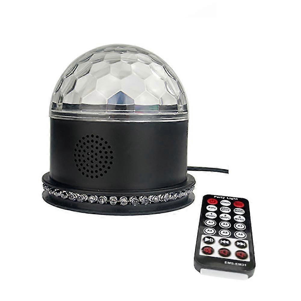 Dj Light LED Bluetooth Speaker Crystal Ball Light Voice Control Remote Control Mp3 Player for Disco