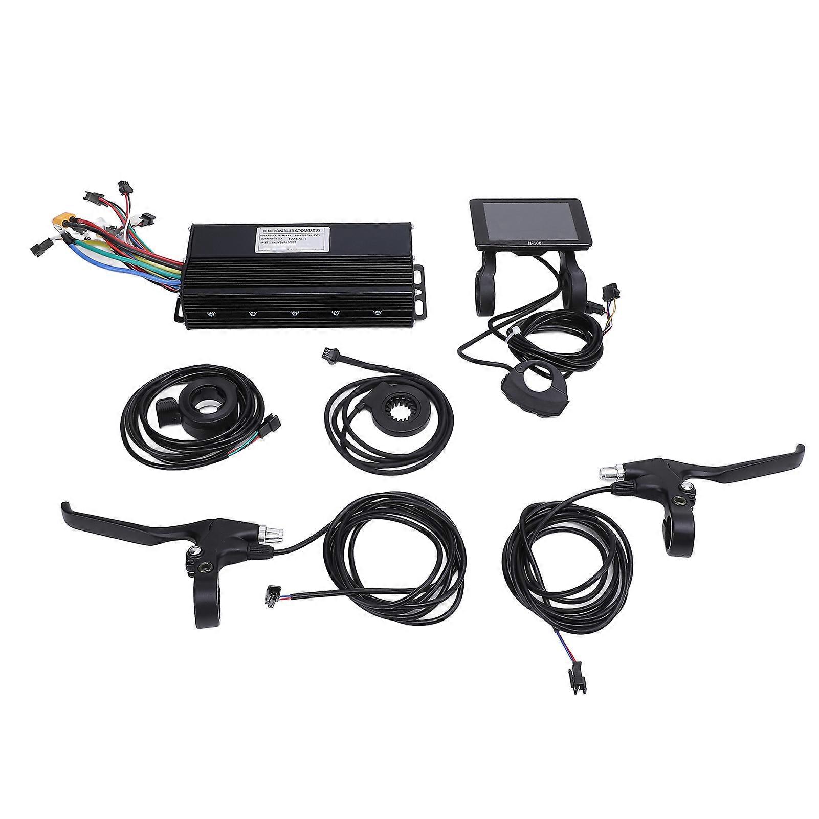 Electric Cycling 40A 36V 48V 52V H-100 Display 3 Mode Brushless Motor Speed Controller Kit