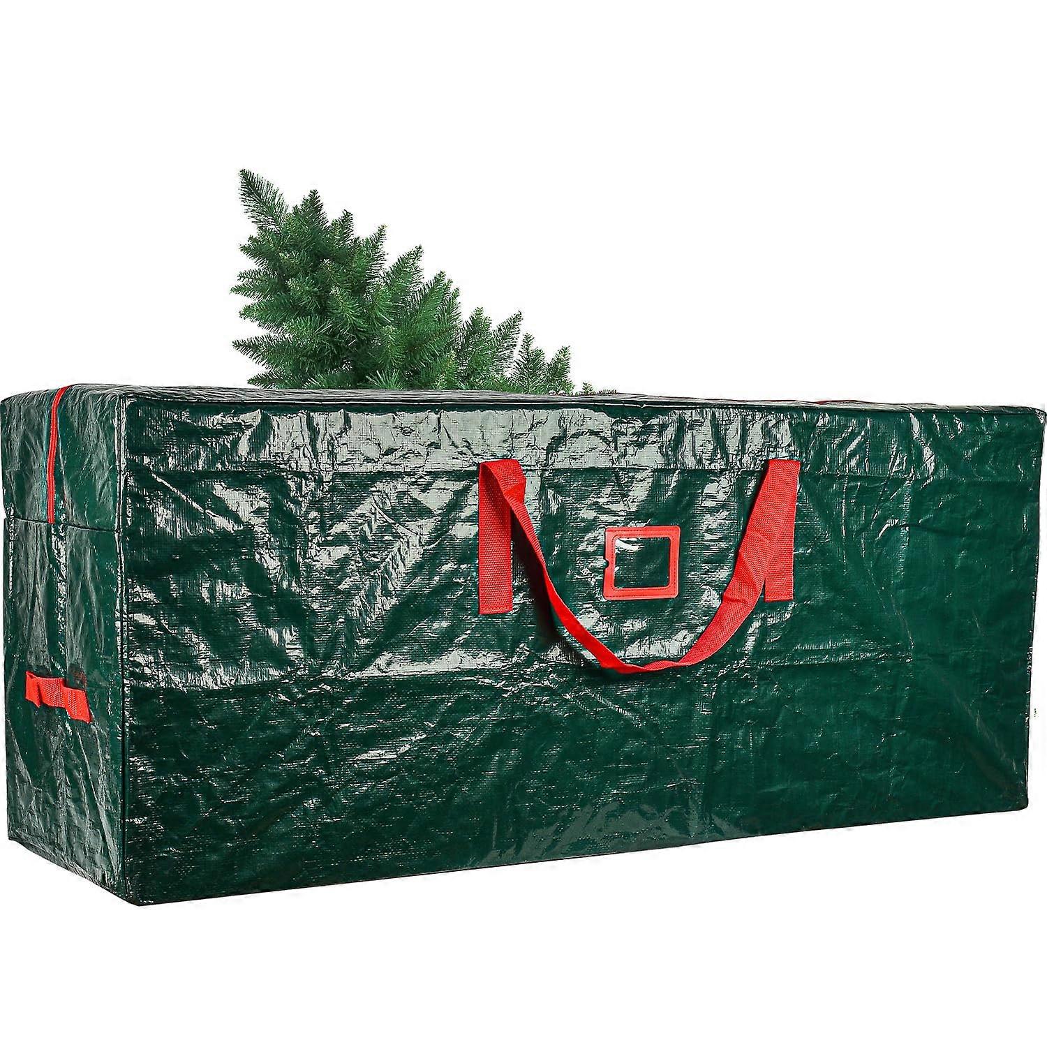 Christmas Tree Storage Bag for Up to 7.5 Feet Disassembled Trees, Heavy-Duty Waterproof Material, Durable, Zipper Closure