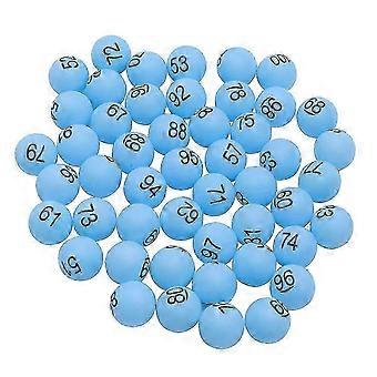 100 Pack Numbered Table Tennis Balls PP Plastic 4cm for Beer Pong, Party Game Decoration (Blue)