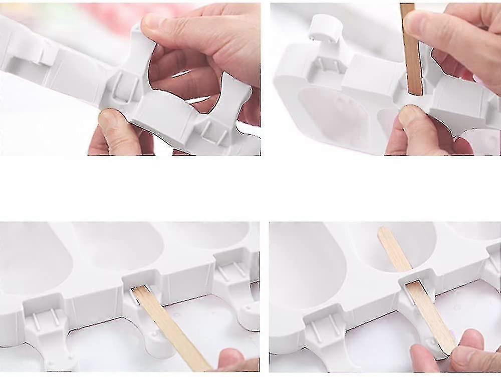 Eiscreme-Form, 2pcs Magnum Cake Mold, Eiscreme-Formen, Silikon-Eiscreme-Form, Eiscreme