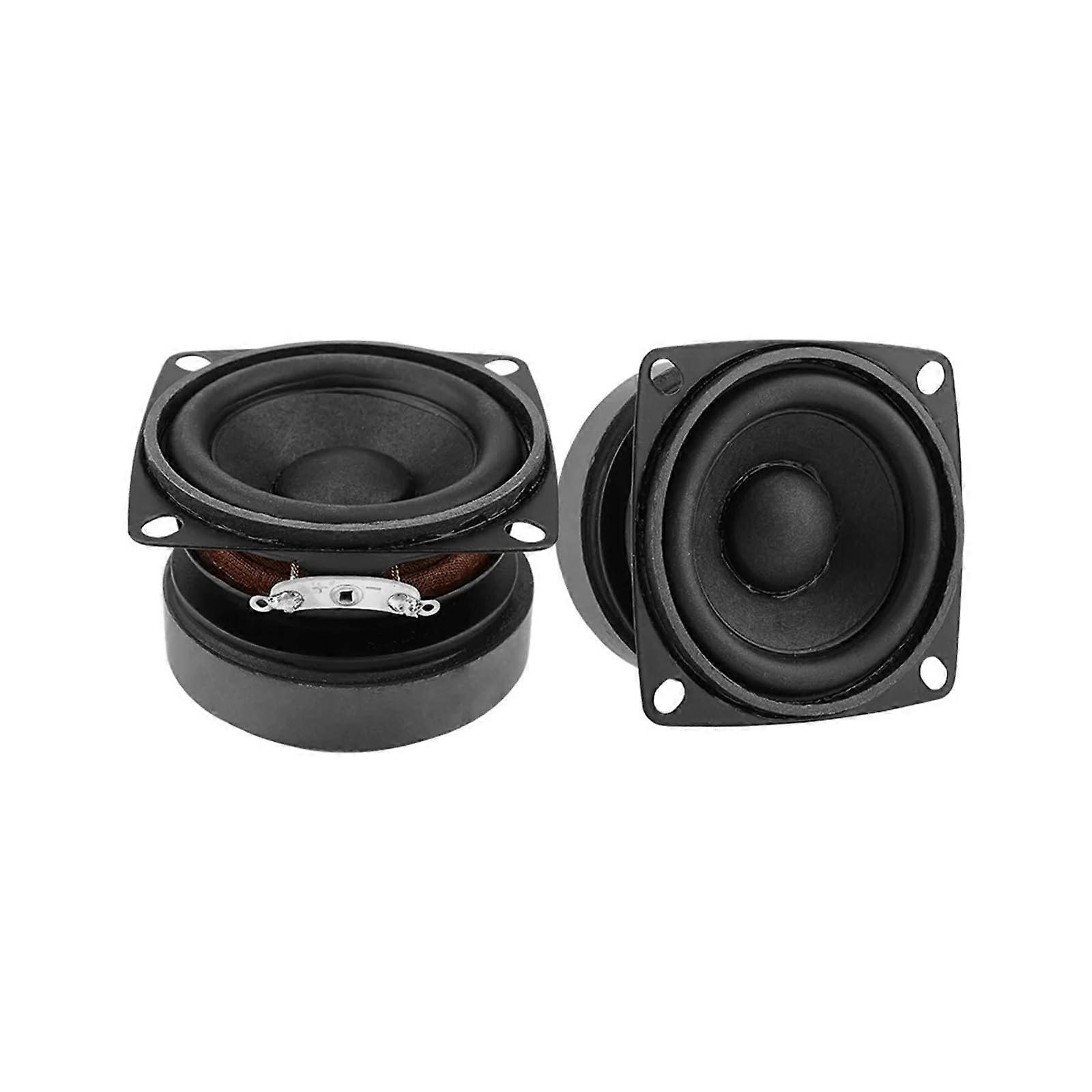 2Pcs Portable Audio Speaker 4 Ohm 15W Full Range Loudspeaker Pair For DIY Home Theater