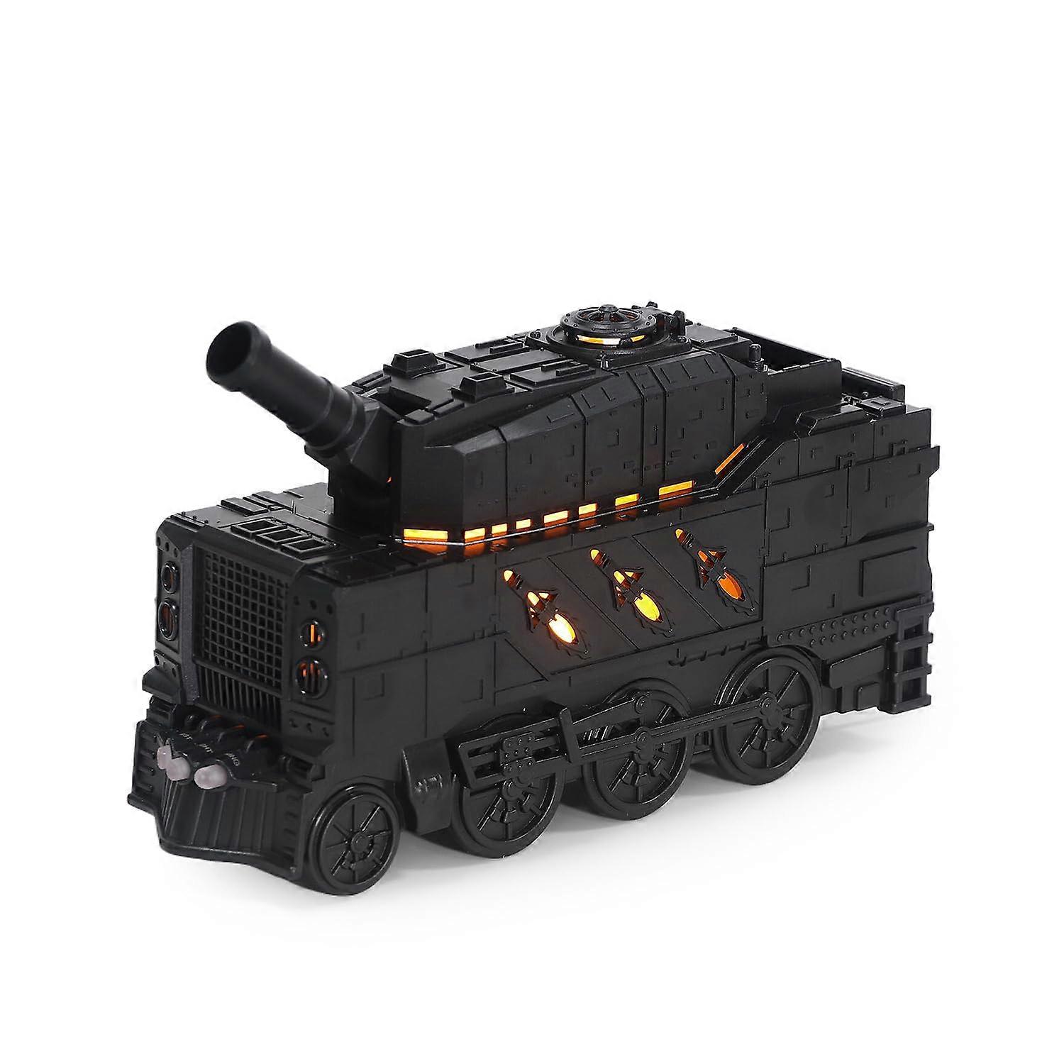 Essential Oil Diffuser Cannon Train 300ml, Remote, 2 Light Modes, 2 Mist Modes, Auto Shut-Off, Cool Mist, Black