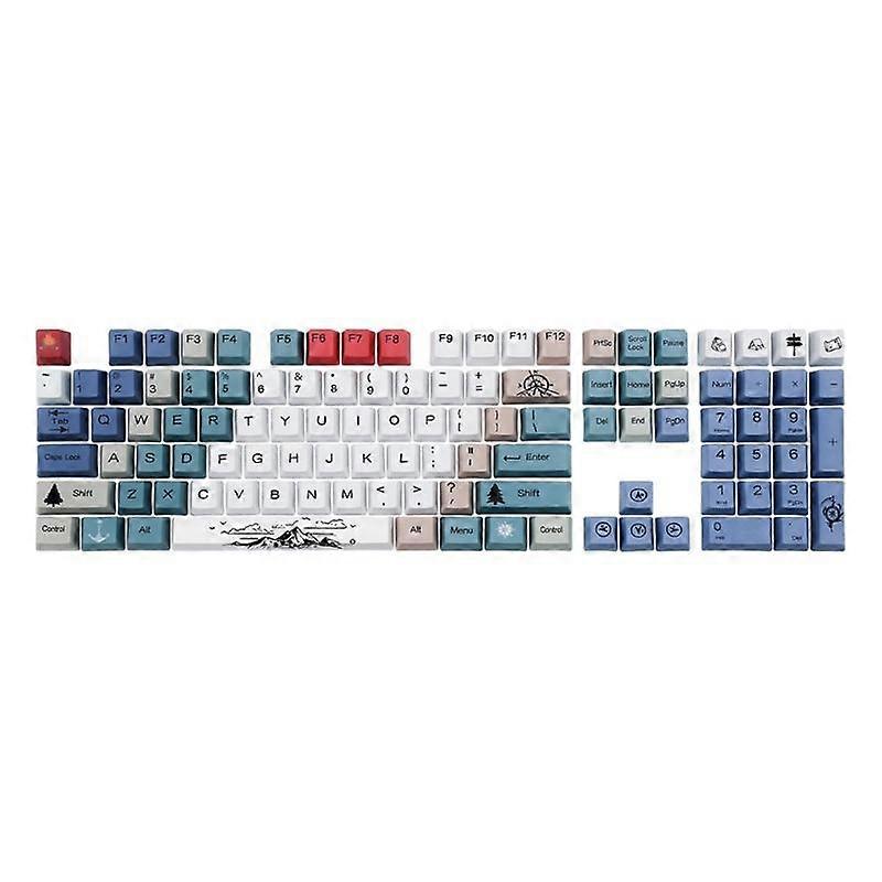 108Keys PBT Dye Sublimation Keycaps for Mechanical Gaming Keyboard MX Switches