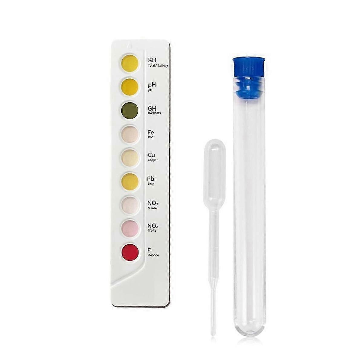 9 in 1 Drinking Water Test Kit PH/KH/GH/Fe/Cu/Pb/NO3/NO2/F Water Chemical Testing Chlorine PH Meter