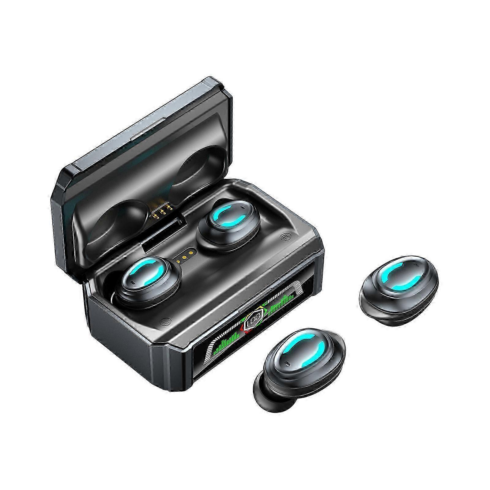Wireless Earbuds Bluetooth 5.3 In Ear Headphones Built-in Microphone IPX4 Immersive Sound Headset With Temperature And Humidity Display Charging Case