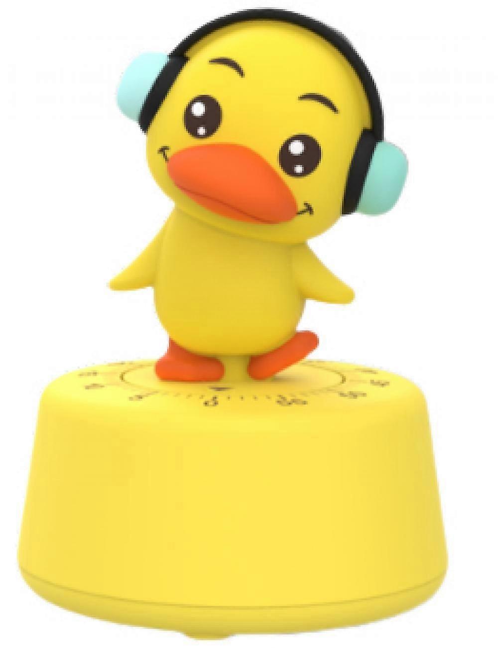 Cute Kitchen Timer Cartoon Timer Mechanical Counters Timer Animal Digital Countdown Timer for Housewife Office Worker Student (Yellow Duckling)