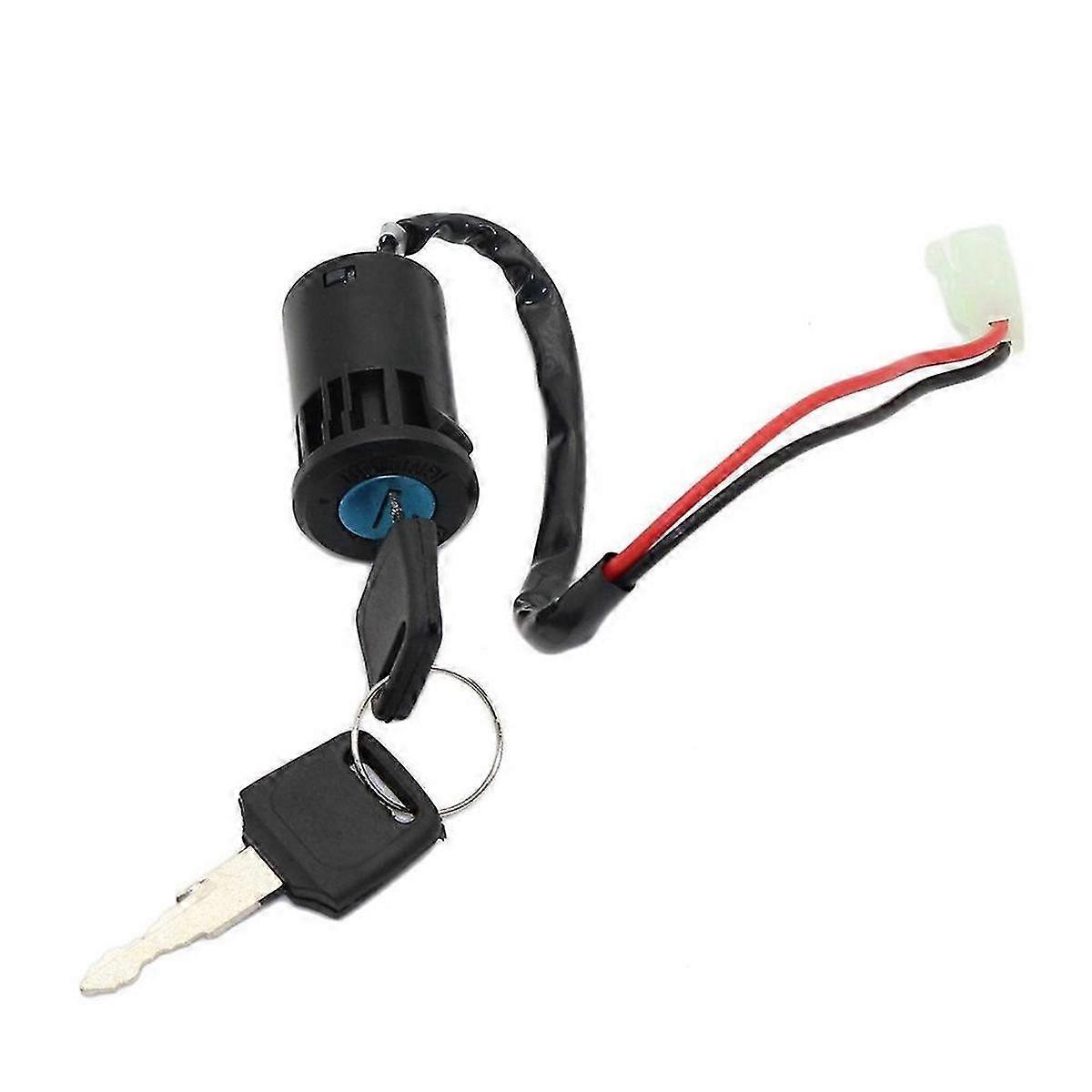 suitable for atv ignition key switch universal 2 wires start switch lock key for go kart