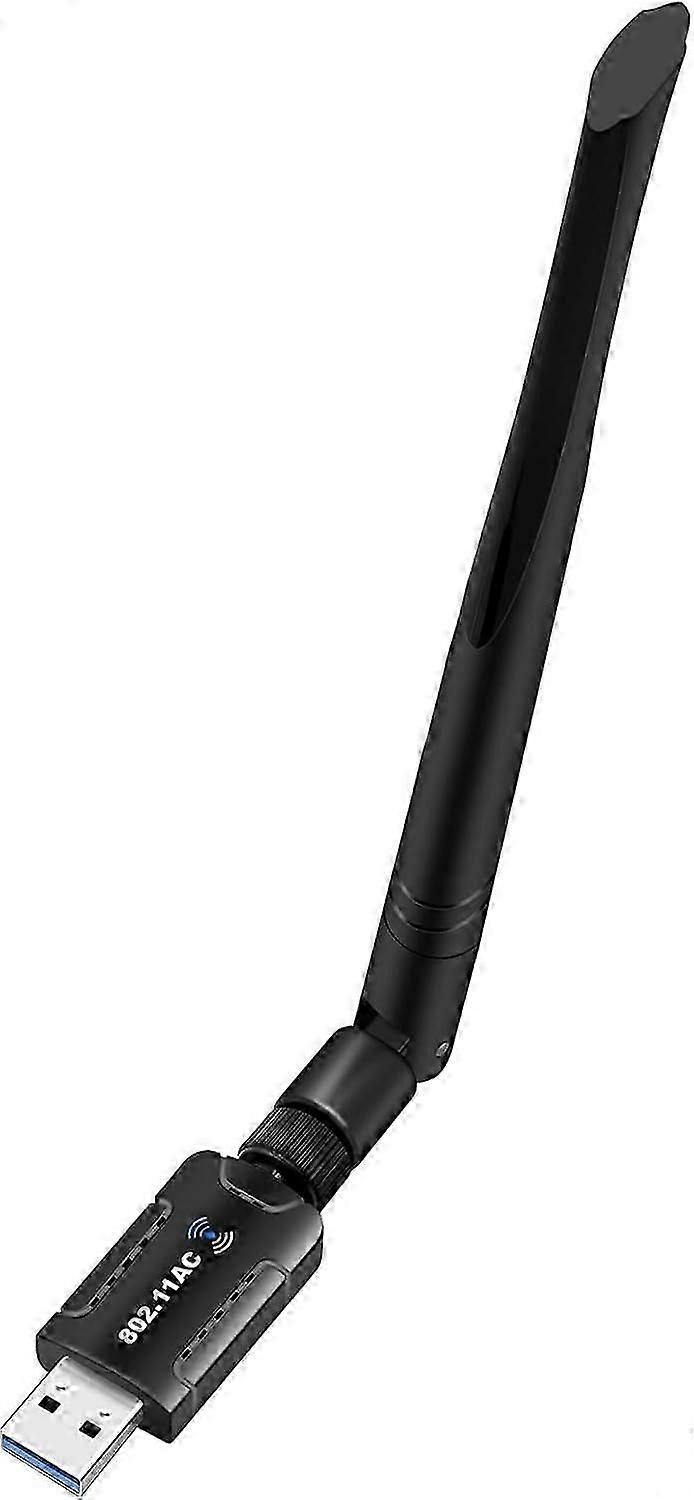 Realtek RTL8812BU USB WiFi Adapter, Dual Band AC1300 für PC, Multi-System-Kompatibilität, High Gain Antenne für verbesserte Netzwerkabdeckung (Antenne