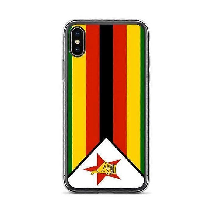 Phone Case - PIXELFORMA - Zimbabwe Flag - Compatible with iPhone X - Flexible - Shockproof - Silicone