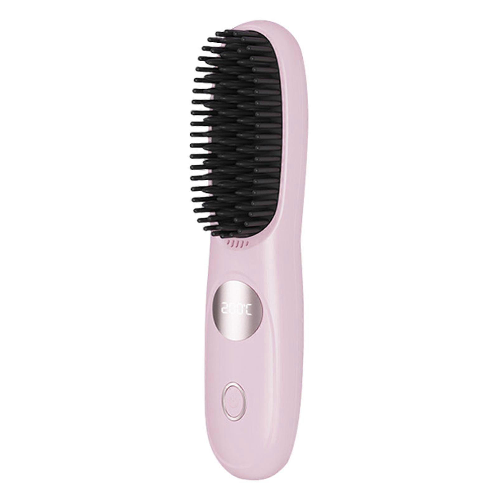 Wireless Adjustable Temperature Hair Straightener with Digital Display, Anti-Scalding, 3-Speed Temperature Adjustment, 2000 Mah Battery