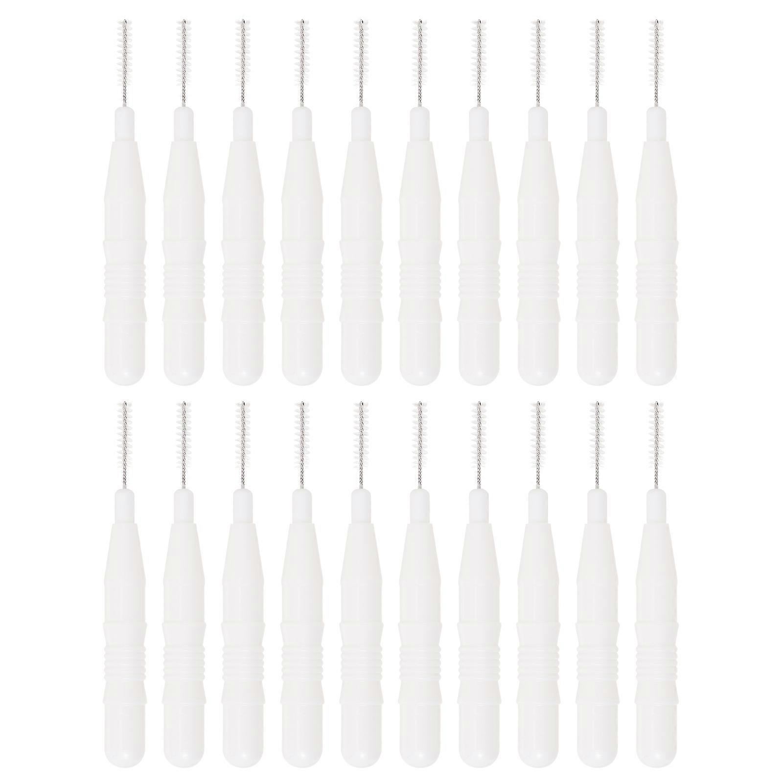 20pcs Mini Makeup Brushes Set – Multi Use Cosmetic Tools for Eyebrow Grooming & Lash Combing, Lightweight & Portable for Home, Office & Travel