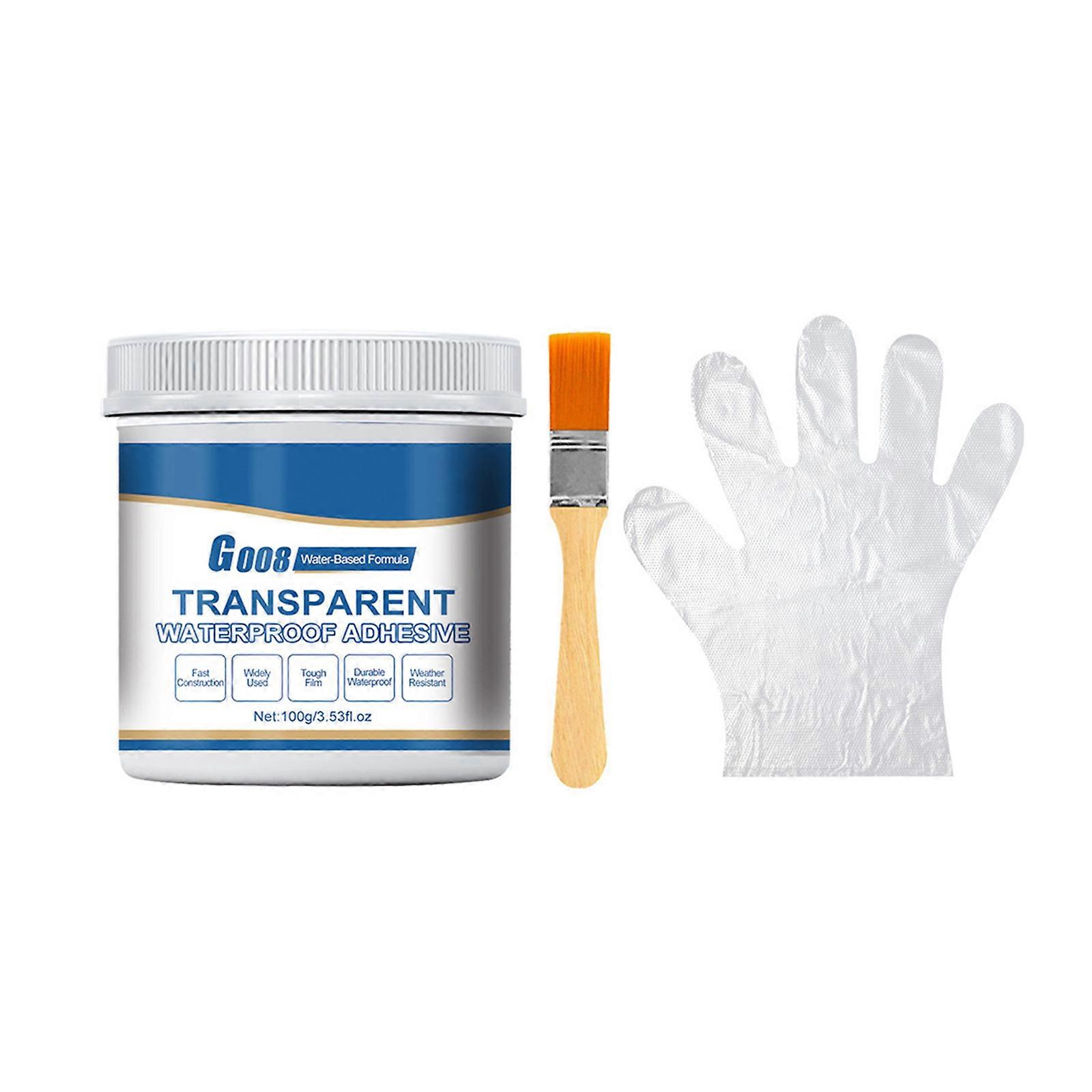 100g Waterproof Coating Sealant Agent Clear Invisible  Pastes Glues with Brush and Glove Strong Bonding Adhesive Sealant