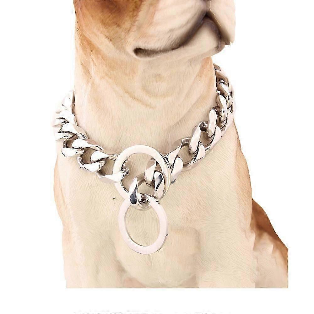 Dww-Un collier en argent de 25,4 cm (15,2 cm recommand pour les chiens).