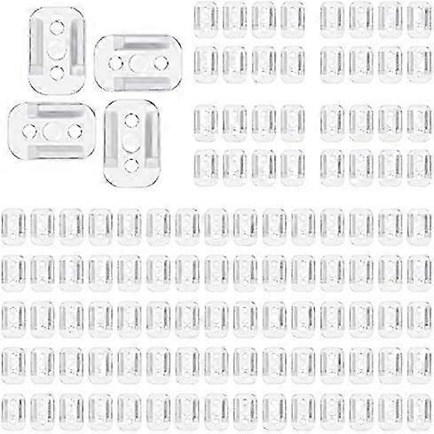 200 Pcs LED Neon Lights Mounting Clips, 6 x 12 mm Neon Lights Install Fittings Clips, Fixing Clips Accessories Silicone Neon Strip Lighting, Make the