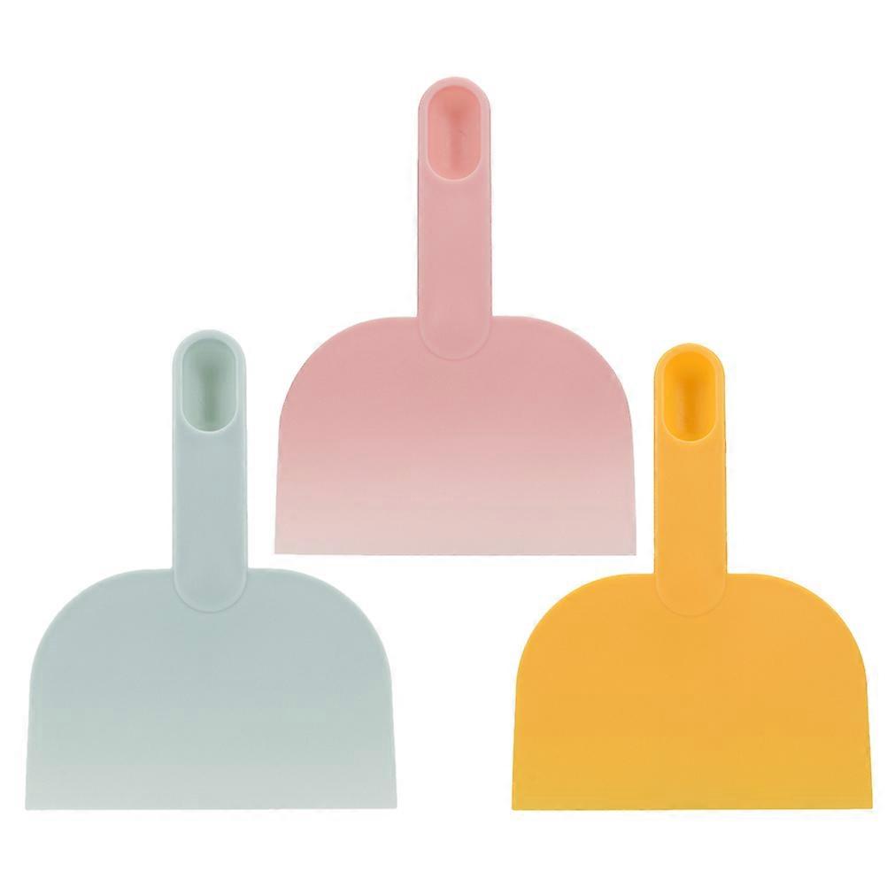 3Pcs Dough Plastic Cream Spatula Kitchen Gadget Household Tool