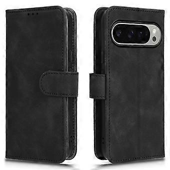 Compatible For Google Pixel 9 Pro / Pixel 9 Wallet Case Skin-Touch Texture Flip Leather Phone Cover