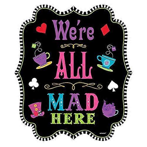 Comemoração de aniversário da Amscan com recorte do Mad Tea Party