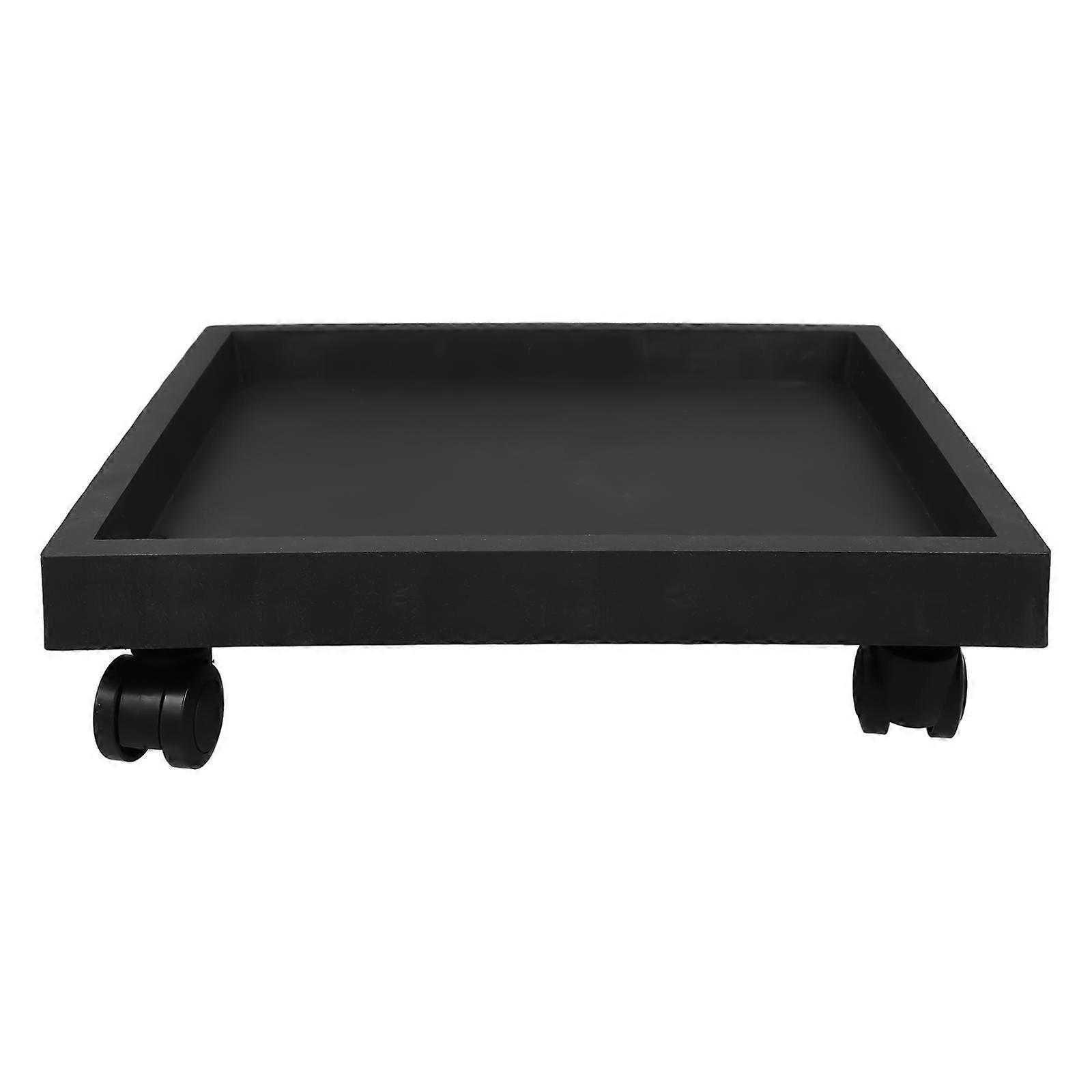 Movable Flower Pot Stand with Rolling Wheels, Durable Plastic Planter Pallet for Easy Plant Display, Versatile Bonsai Holder