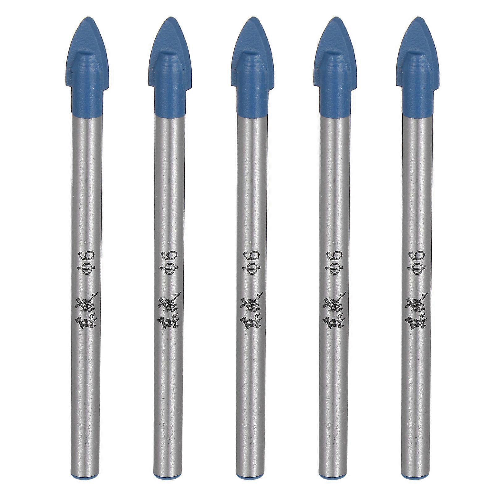 Ceramic Tile Drill Bit Set Professional Triangle Head Drill Bits For Professionals 7.1X0.5Cm 5Pcs