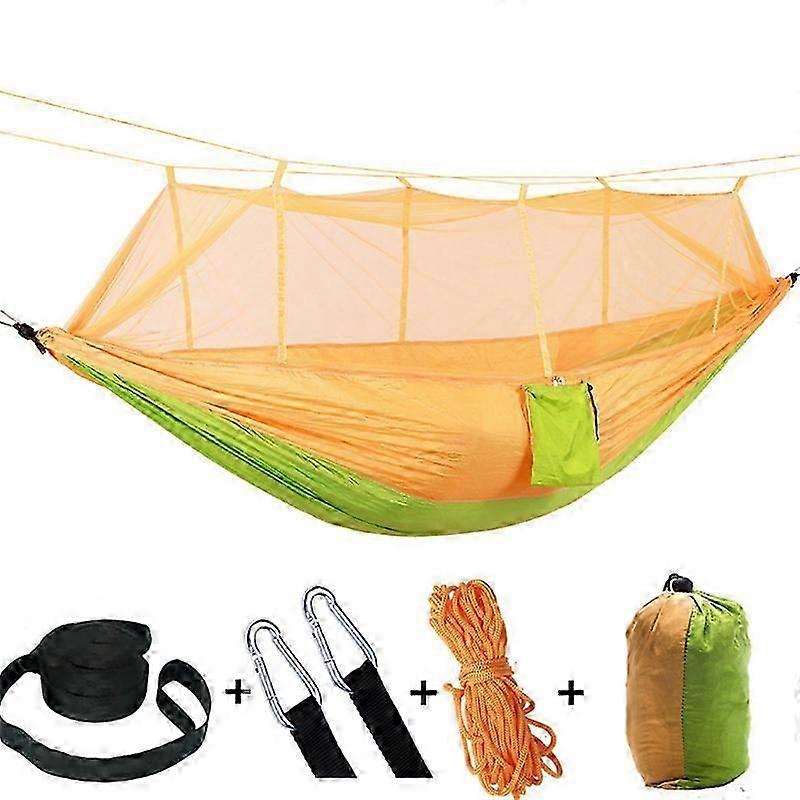 Outdoor hammock camping hammock with mosquito net and rain cover tent tarp waterproof outdoor mat