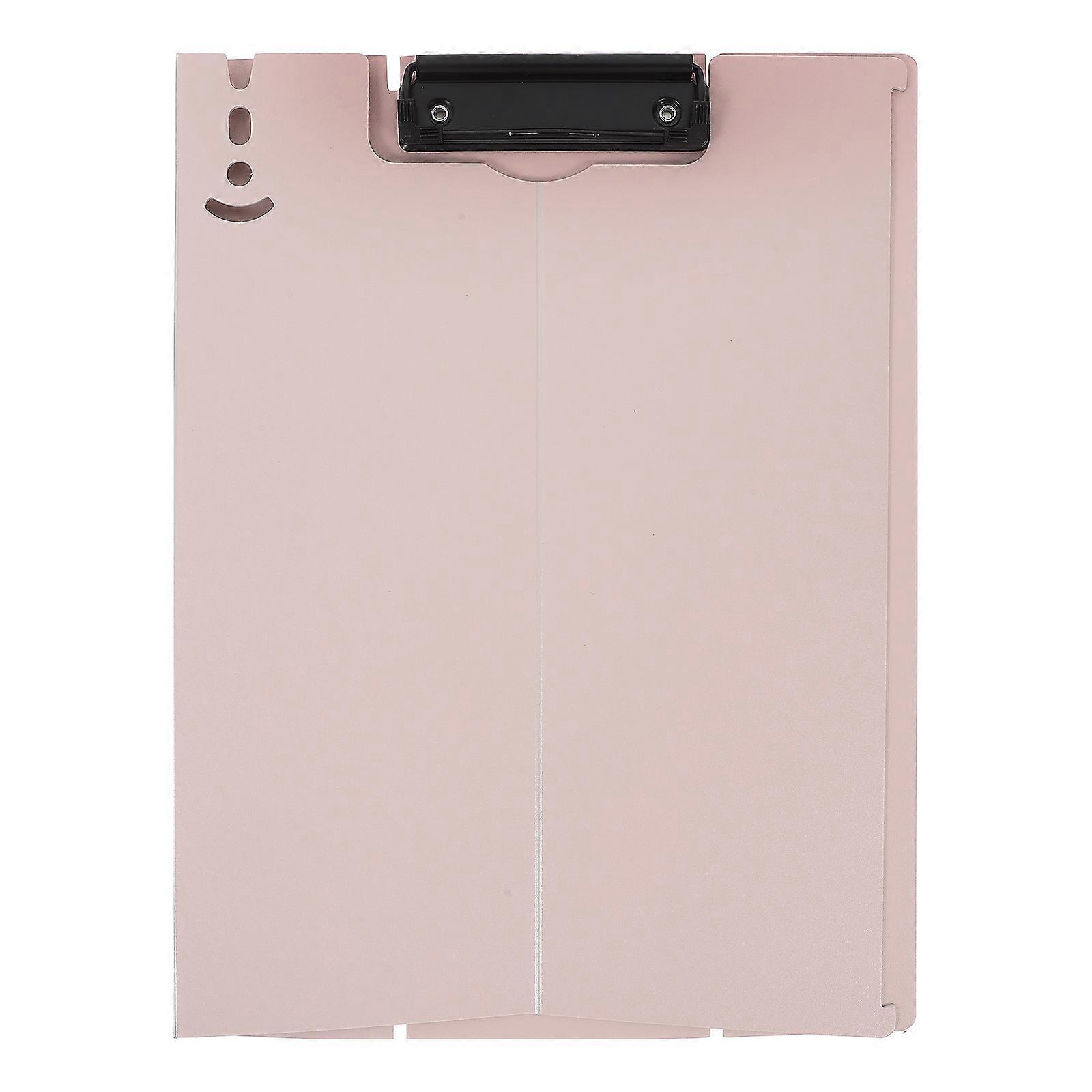 Διπλώστε το πρόχειρο Office Clip Board File Storage Υποστήριξη γραφής για επαγγελματικές περιστάσεις 32.00X24.00X1.00CM ροζ 1Set