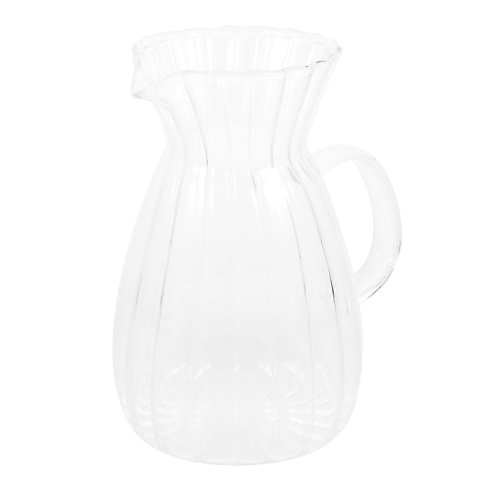 Daily Use Milk Pitcher Glass Milk Container For Cafe Use Cold Resistant 1Pcs
