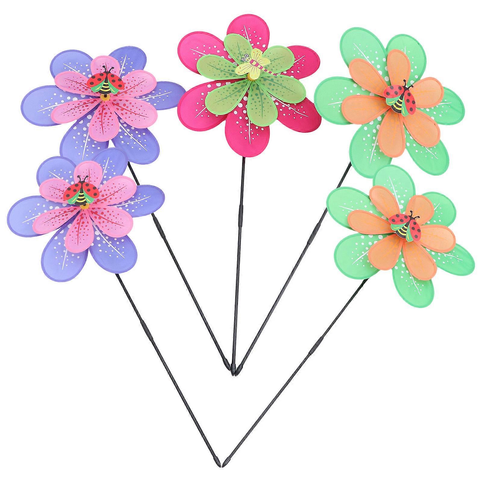 Windmill Toy Bulk Classic Design Round Windmill For Nursery And School Use 60x40cm 5Pcs