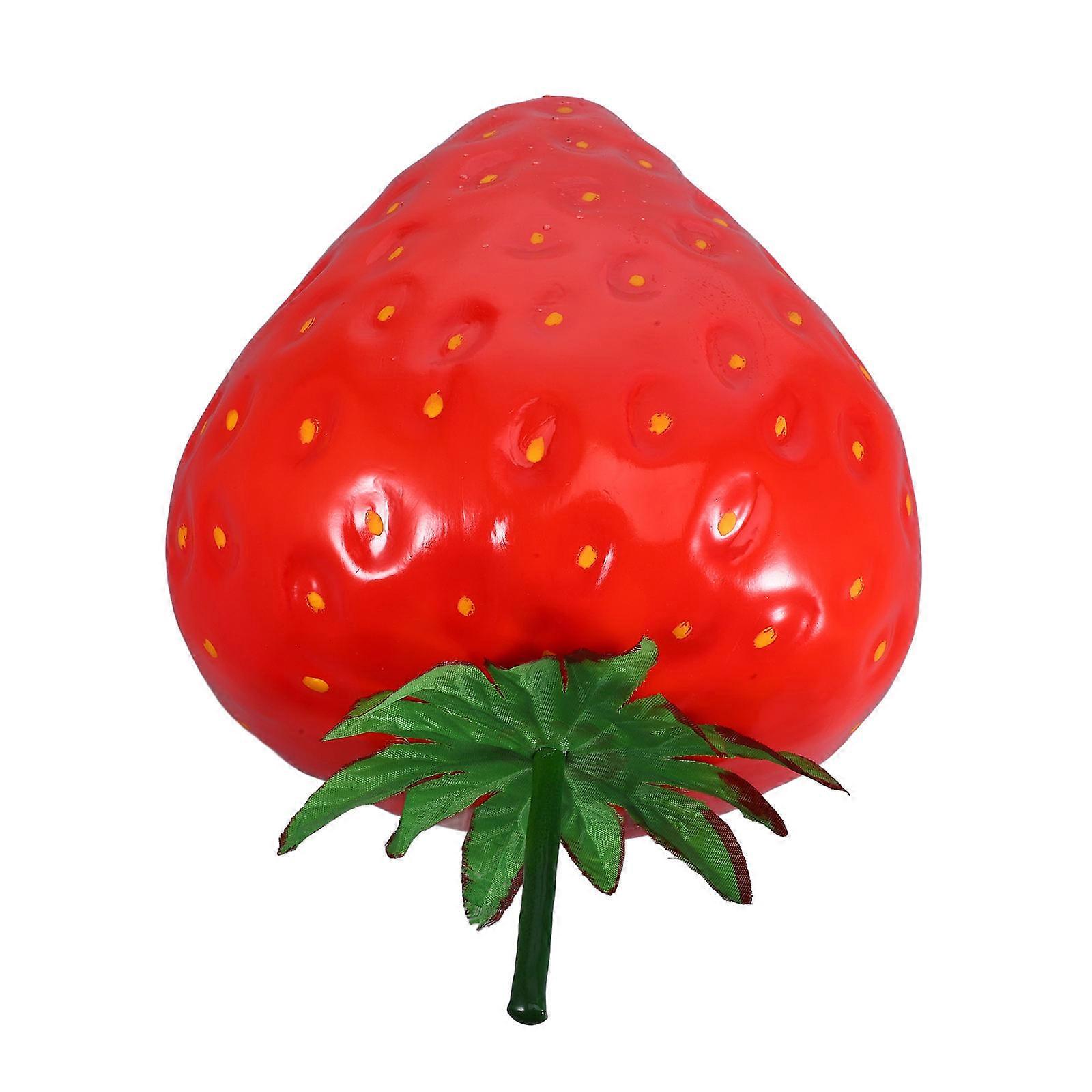 Extra Large Lifelike Fake Strawberry Decoration for Home, Kitchen, and Party Use – Realistic Fruit Model for Versatile Styling and Displays