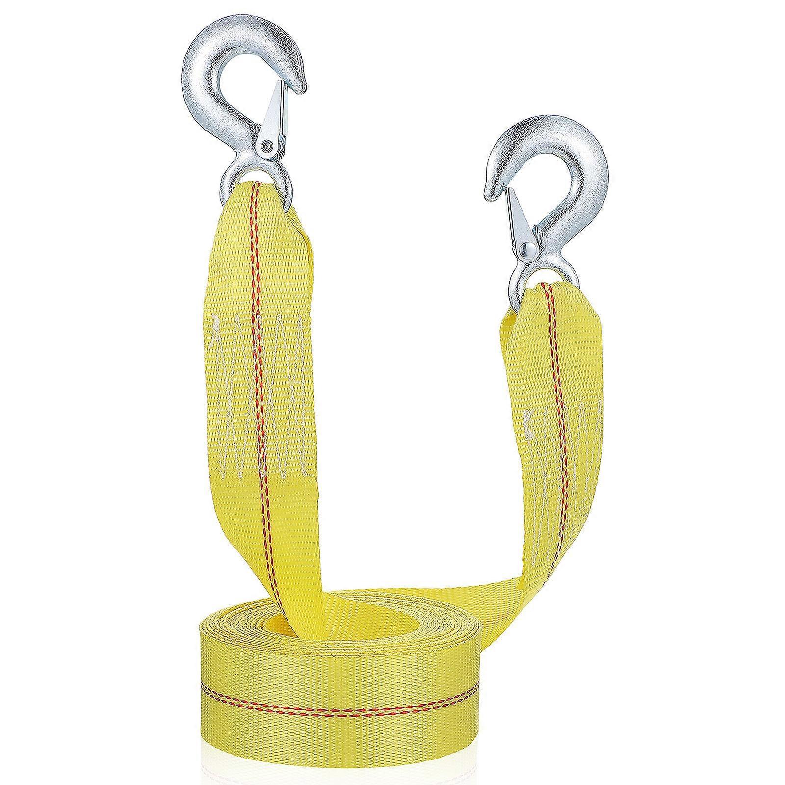 Trailer Accessory Tow Strap Car Towing Rope For Vehicle Owners In Emergency Situations 6m High Strength Polyester 1Set