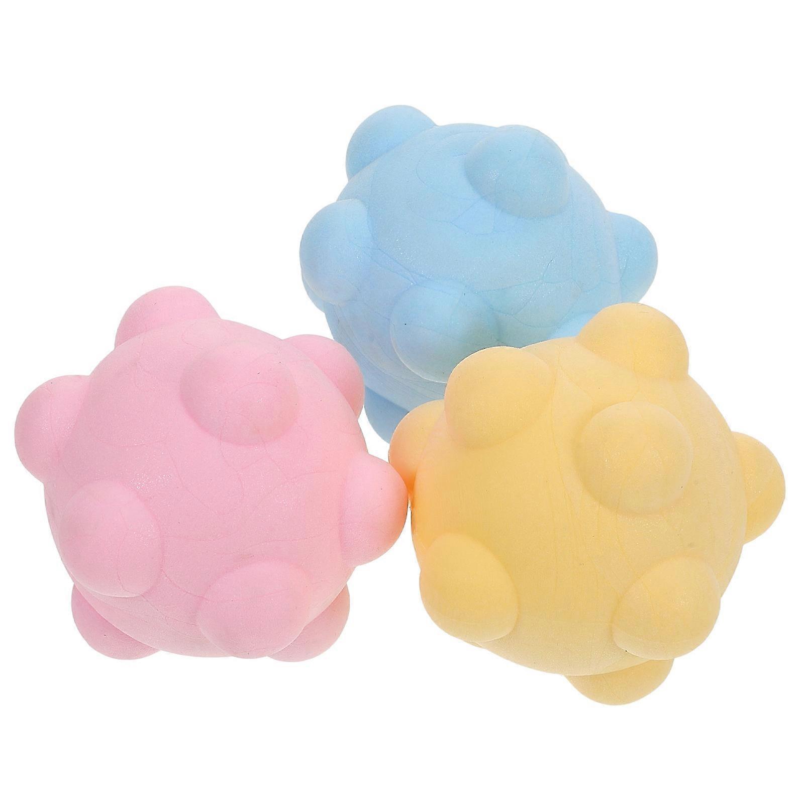 Pet Chewing Balls Dog Biting Balls Training Aid for Tpr Material Plaque Reduction 3Pcs