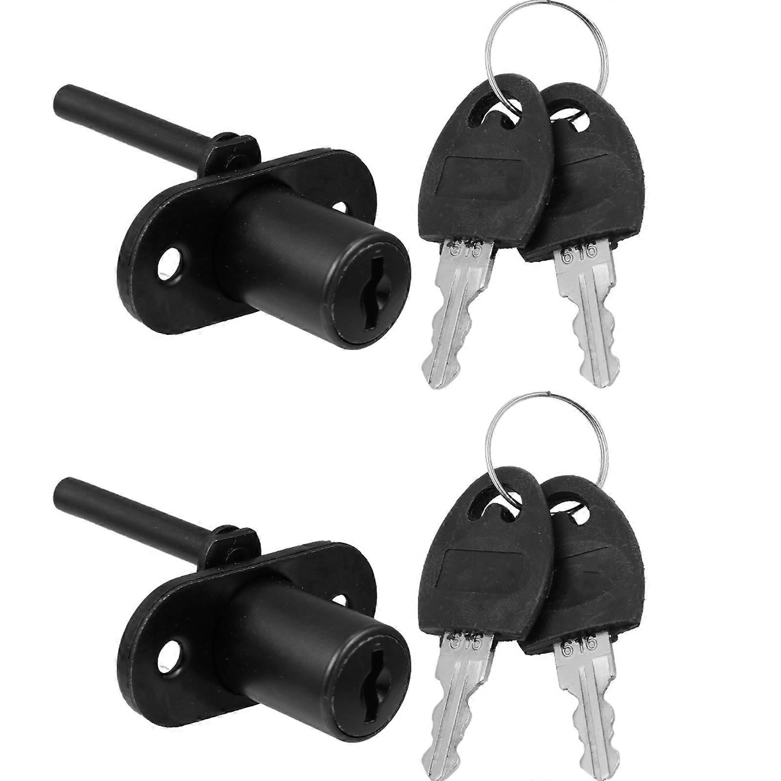 Furniture Lock Hardwares Office Desk Lock Central Lock File Cabinets Rustproof 6.00X4.50X2.00CM Wear Resistance 2Set