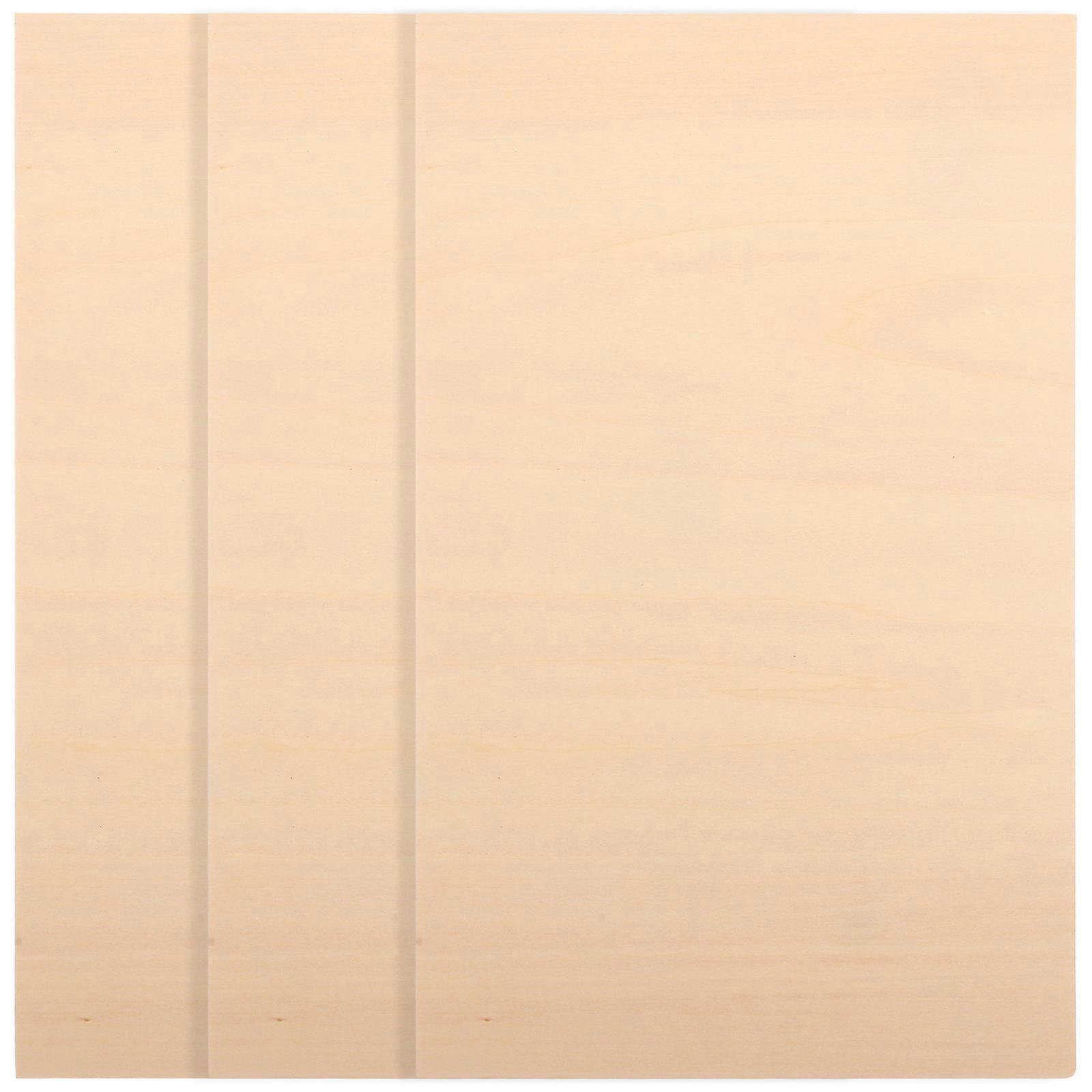Unfinished Blank Wood Pieces Synthetic Material Diy Craft Accessories Painting 14.5X9X0.12IN 3Pcs