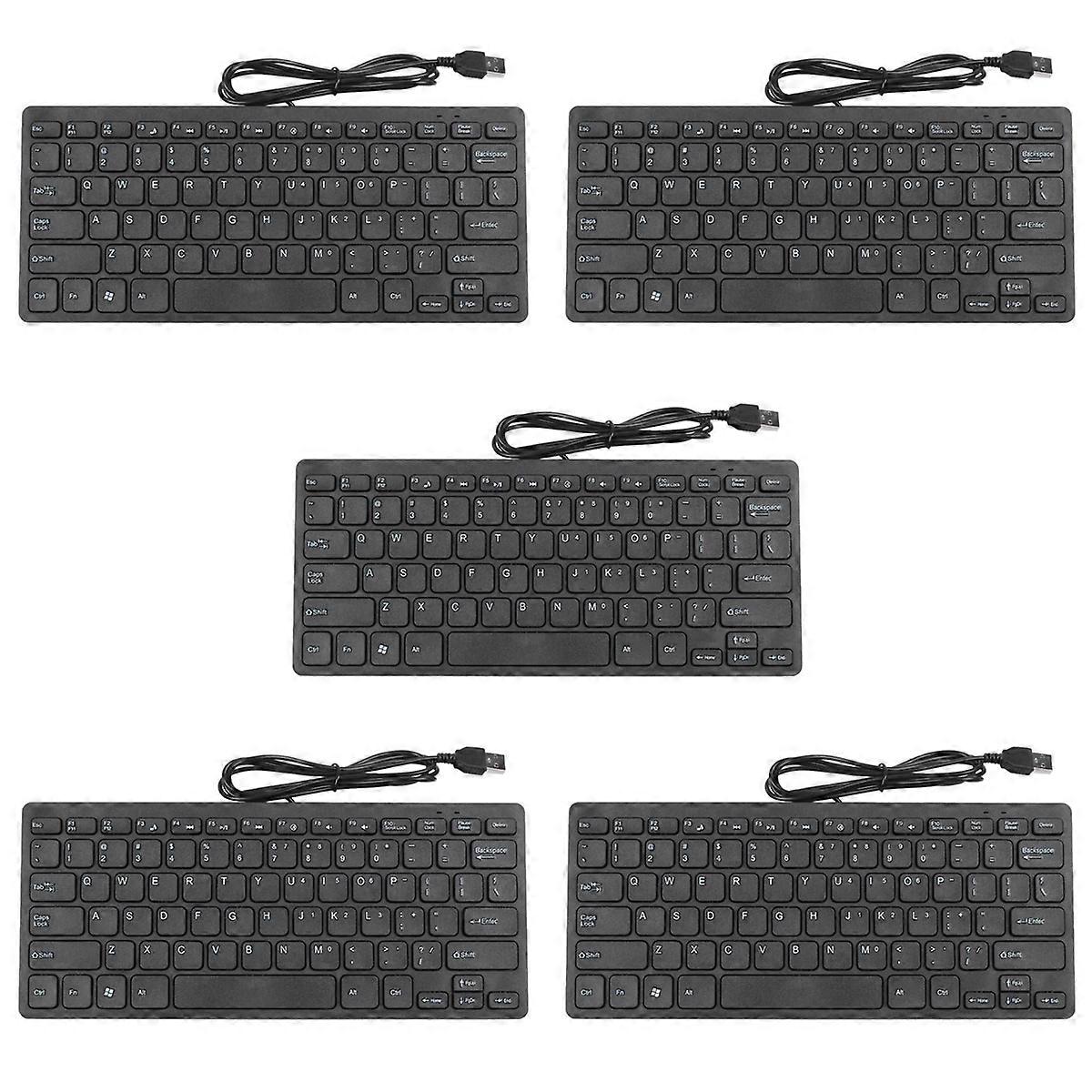 Wire Ultra-Thin Quiet Small Size 78 Keys Usb Keyboard For Laptop Pc