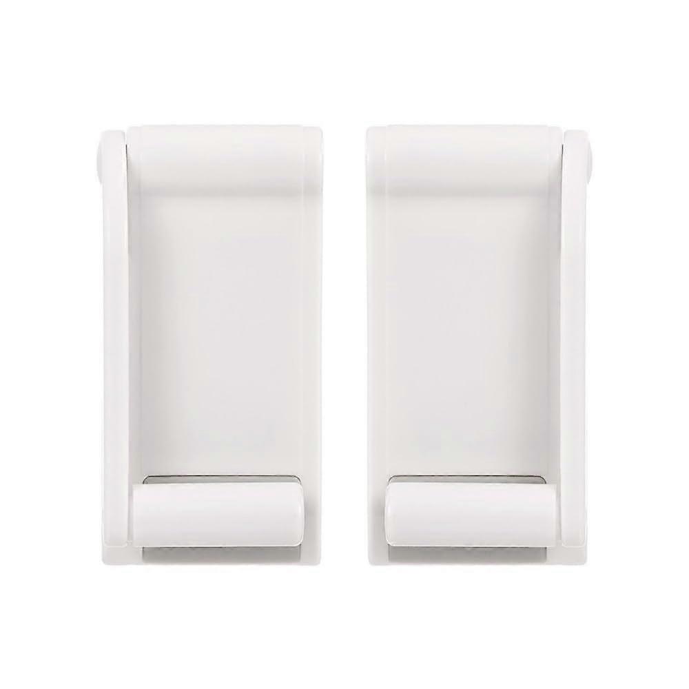 Adjustable Kitchen Paper Roll Holder Wall Mount, Magnetic Storage Rack for Plastic Wrap and Paper Towels, Space-Saving Design