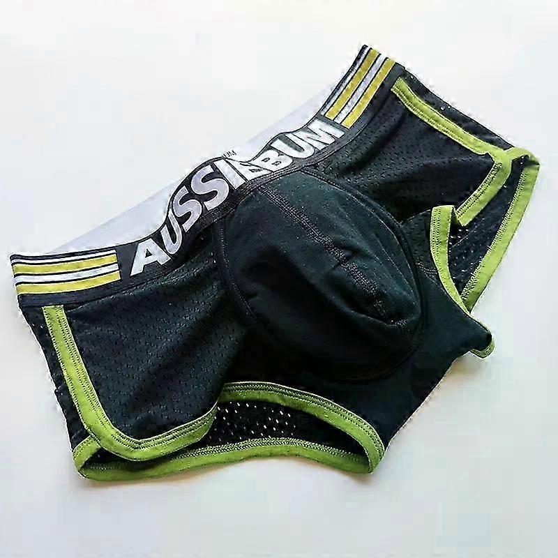 Aussiebum Ανδρικά μπόξερ U κυρτό σχέδιο Jockstrap κιλοτάκια κολεγιακό στυλ Νεολαία μονόχρωμο σέξι μικρό μπόξερ σορτς