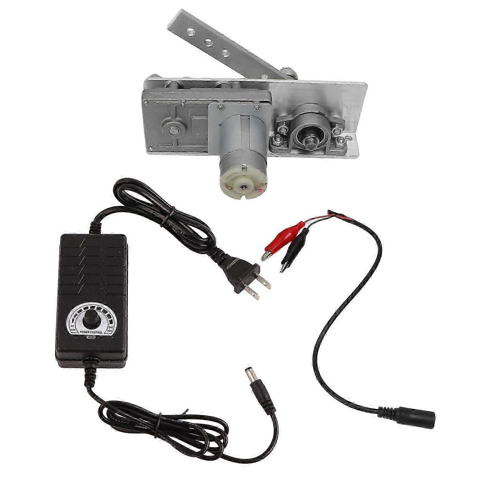 DC 24V Cycling Reciprocating Motor Adjustable Speed Linear Motion Actuator 10?130 US Plug 100?240V 210 Times Per Minute