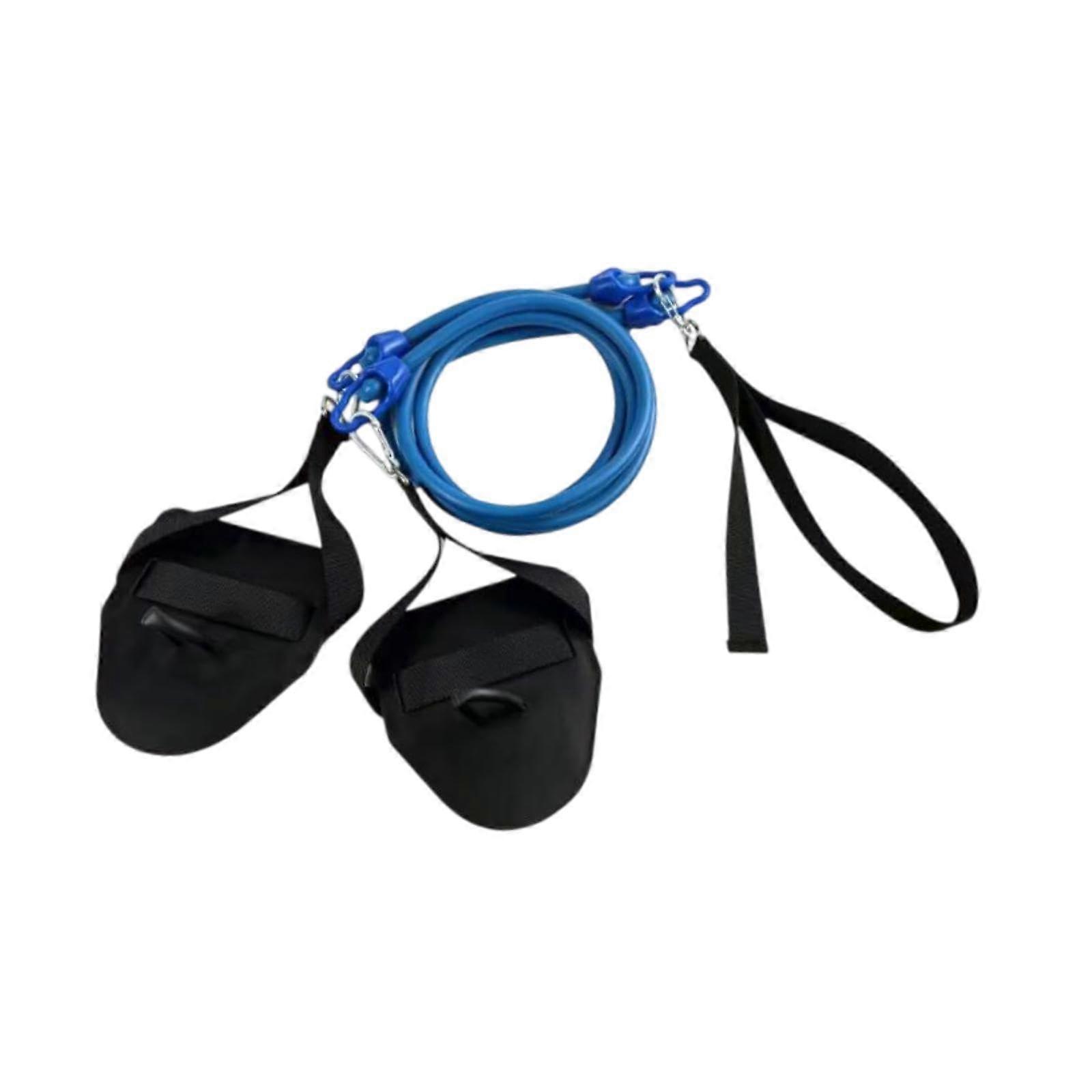 Swimming Training Equipment with Arm Trainer and Resistance Bands blue