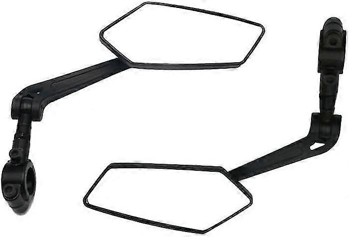 Motorcycle/Bicycle Rearview Mirror, Transparent, Wide-angle, Adjustable, for Handlebar Ends