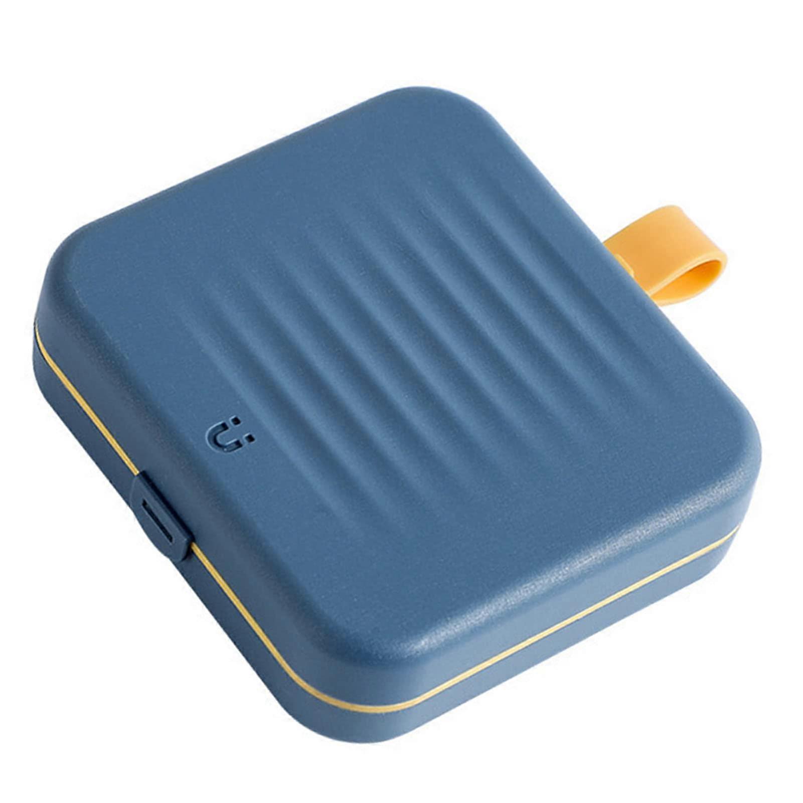 Magnetic Sewing Box, Magnetic Suction Sewing Box,, Small, Beautiful Look, Convenient for Travel (Blue)