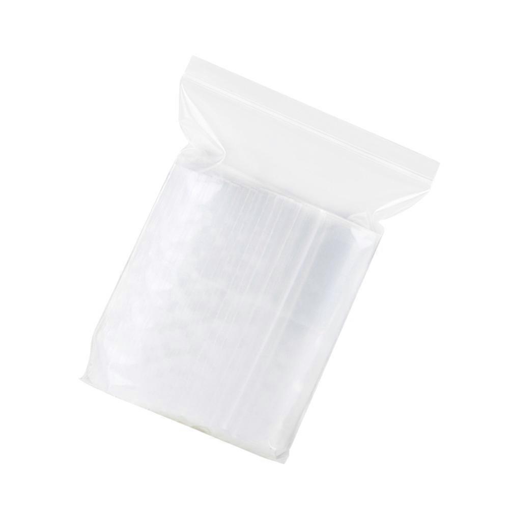 Storage Pouch With Zipper Reusable Plastic Bags Office Use 0.1cm Thickness Organizing Tool 300Pack